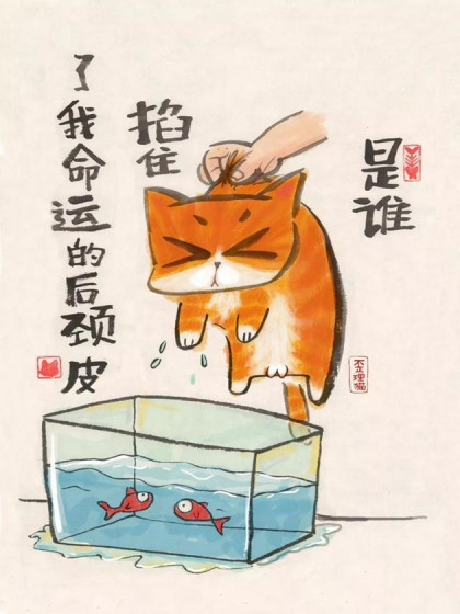 2018最扎心的歪理猫单幅漫画